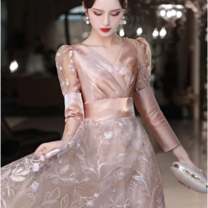 New Women's Evening Gown Elegant Party High-End Dress